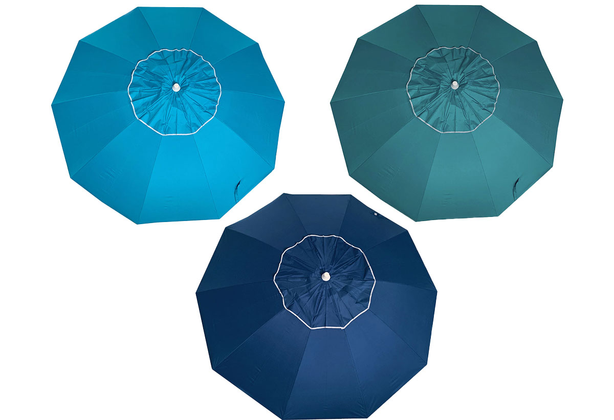 Απεικονίζονται οι διαφορετικές αποχρώσεις της ομπρέλας.